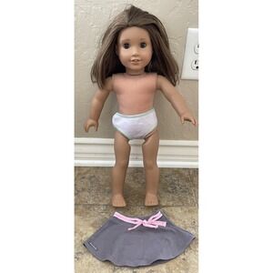 American Girl Doll Brown Hair Brown Eyes, There is some Blemish Read Description